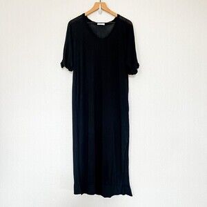 Mikoh Black Maxi Dress Size 1‎ (XS / Small) Supima Cotton Loungewear Lagenlook